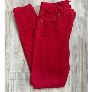 made w/ love LOFT Soft Red Leggings Sz 6